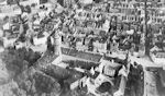 Zamek - budynki rejencji - widok z lotu ptaka - zdjcie z lat 1942 - 1944